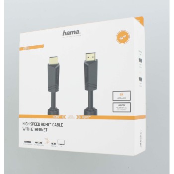 Hama 00205009 câble HDMI 10 m HDMI Type A (Standard) Noir