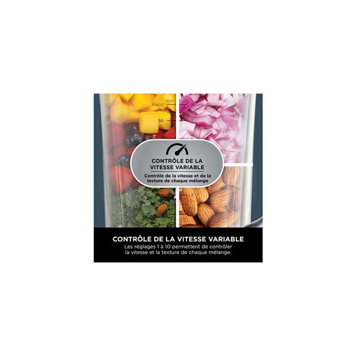 Mixeur Ninja Detect Power 3 en 1 20 modes Bol Gobelet 680ml - vue 4