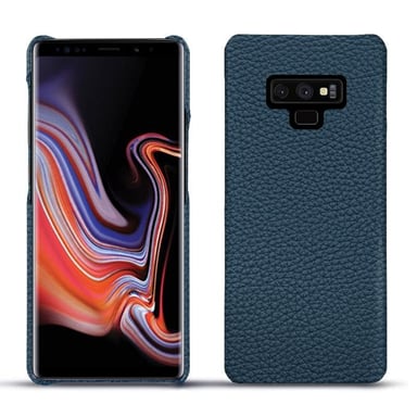Coque cuir Samsung Galaxy Note9 -  - Bleu - Cuir grainé