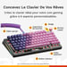 Glorious Gaming GMMK 3 PRO 75% Barebones teclado Hogar USB No Negro