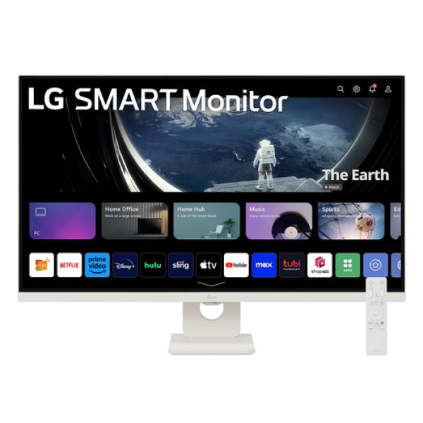 LG Moniteur Intelligent 32U721SA W.AEU 32" 4K UHD 3840 x 2160 HDR10 IPS webOS 24 USB C Bluetooth DCI P3 90% Fonctions Smart TV HDMI DisplayPort - vue 2