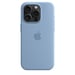 Custodia in silicone con MagSafe per iPhone 15 Pro Winter Blue