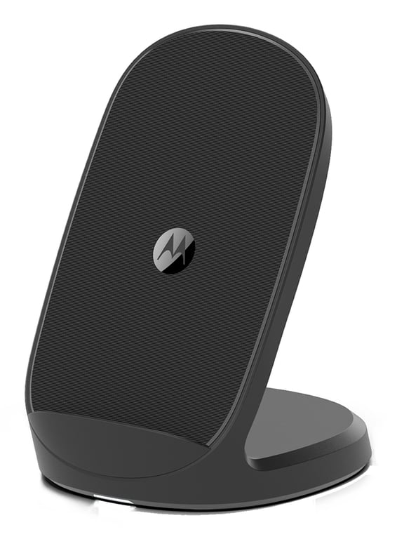 Motorola SJW202-EU cargador de dispositivos móviles Smartphone Negro USB Recarga inalámbrica Carga rápida Interior - Nuevo