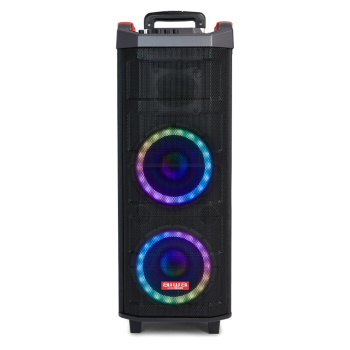 Haut-Parleur Aiwa KBTUS-608 – 80 W, Bluetooth, Karaoké, 2 Microphones - vue 2
