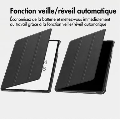 imoshion Coque tablette Trifold pour Samsung Galaxy Tab S11 - Noir