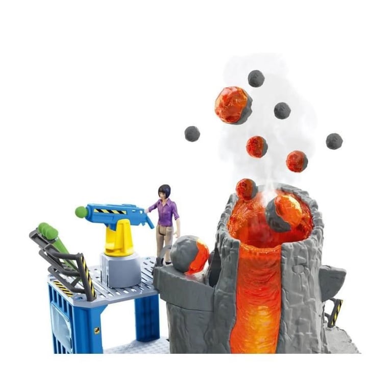 Expédition au grand Volcan 1 figurine de chercheuse et 2 jouets dinosaures Pour enfants dès Schleich 42564 DINOSAURS - vue 2