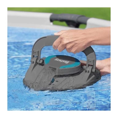 Bestway Robot piscine Agathe rechargeable Fond plat jusqu'à 15 m² 3400 mAh 22 W Gris foncé et accents turquoise - Neuf Gris foncé - vue 4