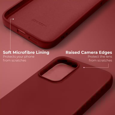 Moozy Lifestyle. Coque en silicone pour Xiaomi 12T et 12T Pro, rose vintage – Coque légère en silicone liquide avec finition mate et doublure en microfibre douce, coque en silicone de qualité supérieure