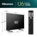 Hisense 50U6NQ 127 cm (50'') 4K Ultra HD Smart TV Wifi Gris 600 cd / m²
