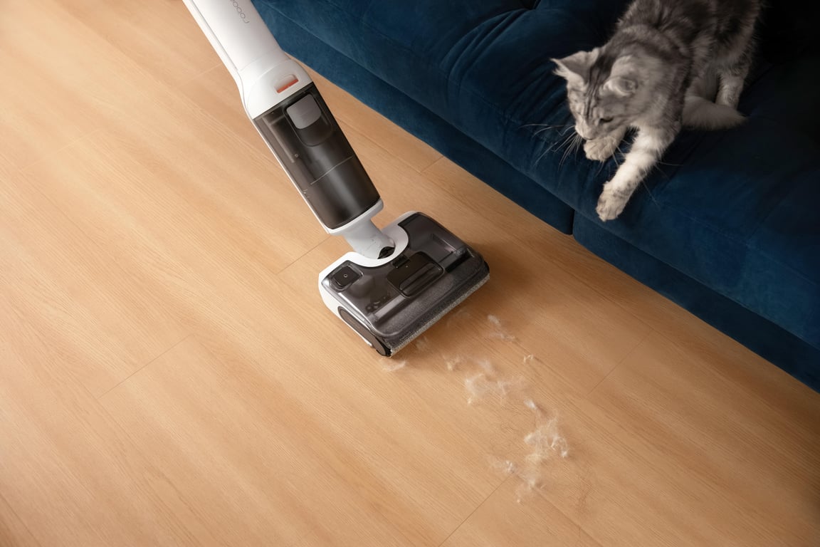 ROBOROCK F25 RT Aspirateur Balai Laveur 20000 Pa Lavage à Chaud à 90 °C Nettoyage Deux Bords Auto Nettoyage à 'eau chaude - vue 5