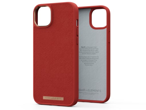 Njord byELEMENTS Custodia Suede Comfort+ - iPhone 14 Plus - Arancione bruciato Apple iPhone 14 Plus