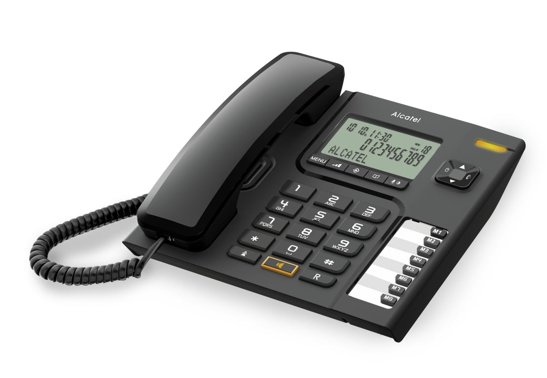 Téléphone Filaire Alcatel T76 – Écran 3 Lignes Mains Libres ID Appelant - vue 2
