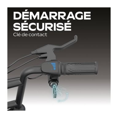 Draisienne électrique - URBANGLIDE - Thunder 160 - 400W - 16 - Adulte - Pliable - Gris