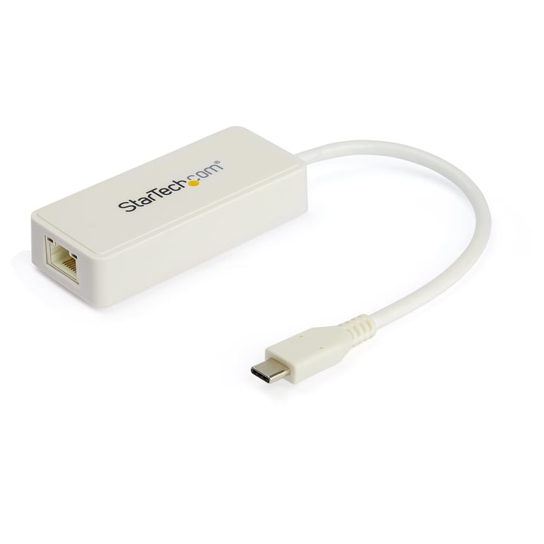 StarTech.com Adaptateur USB C vers Gigabit Ethernet avec port USB A Adaptateur Réseau 1Gbps NIC USB 3.03.1 Type C 1GbE USB C RJ45LAN TB3 Compatible Win Mac Chromebook Neuf
