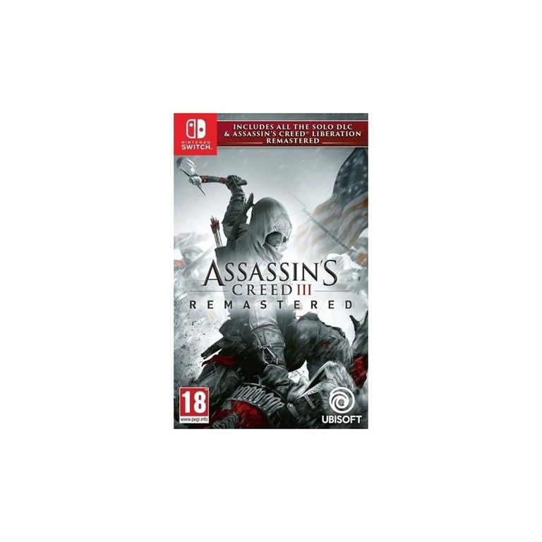 Jeu d'action-aventure Assassin's Creed III Remastered Ubisoft pour Nintendo Switch Connor 1775 - Neuf