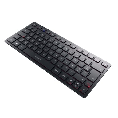CHERRY KW 9200 MINI teclado Universal USB + RF Wireless + Bluetooth AZERTY Francés Negro