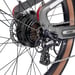 Bicicleta eléctrica de fibra de carbono MIHOGO AIR MAX con doble batería, app inteligente y frenos hidráulicos - azul