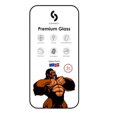 Corning Gorilla Ultra Strong 3D Glass per Apple iPhone 15 Nero
