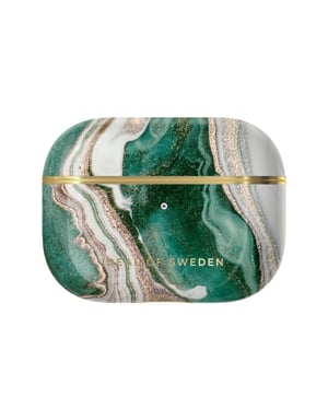 Airpods Pro Estuche Moda Mármol Jade Dorado Ideal Of Sweden