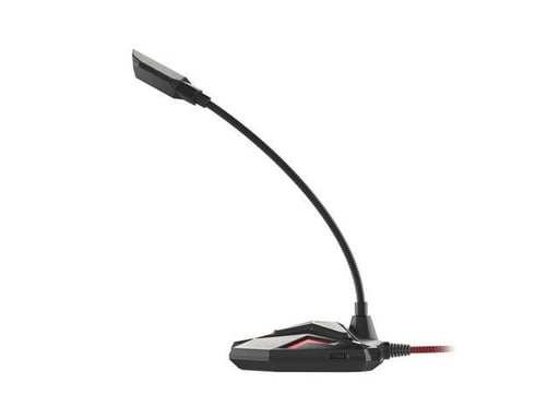 Genesis Radium 100 Microfono da gioco USB con testa Nero Rosso