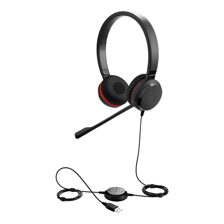 Casque Jabra Evolve 30 MS – Stéréo, USB, Annulation Passive du Bruit - vue 7