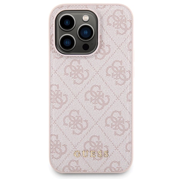 Guess Bundle Pack MagSafe 4G Metal Gold Logo Ensemble coque + Power Bank 5000mAh MagSafe iPhone 15 Pro - vue 3