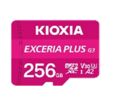 Kioxia EXCERIA PLUS G3 256 Go MicroSDXC UHS-I Classe 10