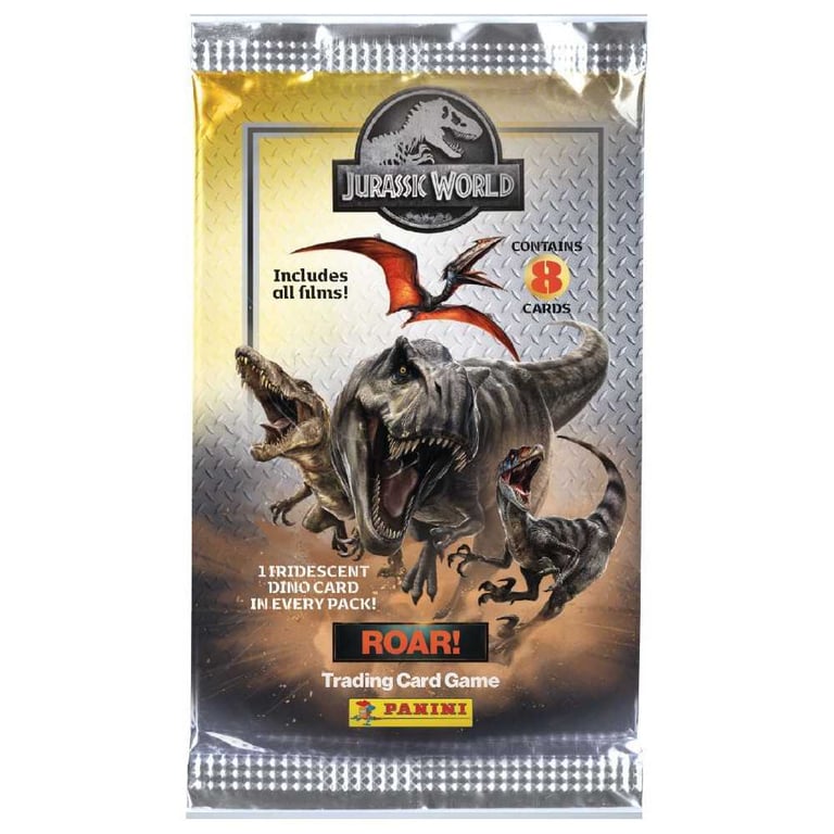 Boîte de 18 Pochettes PANINI JURASSIC WORLD 4 TCG – 144 Cartes + Carte Édition Limitée n°2 - vue 3