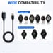 Cable de carga de reloj inteligente Garmin Fenix. Black