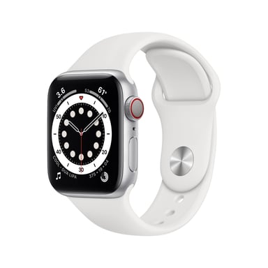 Apple Watch Series 6 OLED 40 mm Digital 324 x 394 Pixeles Pantalla táctil 4G Plata Wifi GPS (satélite)