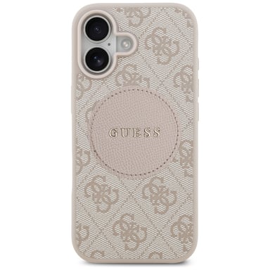 Étui Guess 4G Circle Logo MagSafe pour iPhone 17, rose