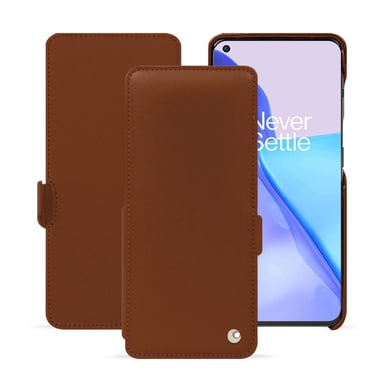 Housse cuir OnePlus 11 -  - Marron - Cuir lisse