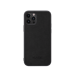 Coque en Suéde Alcantara pour Apple iPhone 12/12 Pro, Noir Minuit