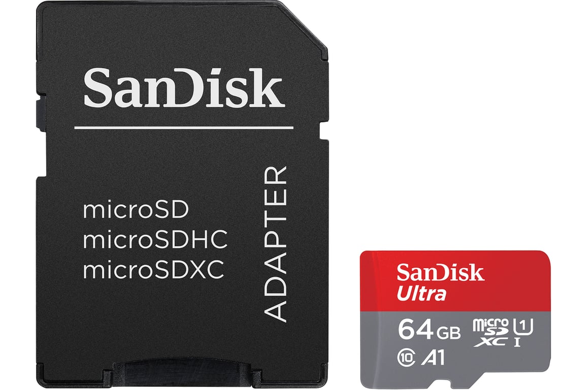 Carte mémoire micro SDHC et SDXC SanDisk Ultra PLUS UHS I Class 10 + Adaptateur SD - vue 5