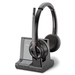 POLY W8220/A, Auricular inalámbrico UC Diadema Oficina/Centro de llamadas Bluetooth Negro