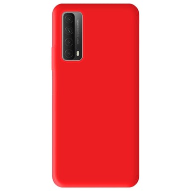 Coque silicone unie Mat Rouge compatible Huawei P Smart 2021