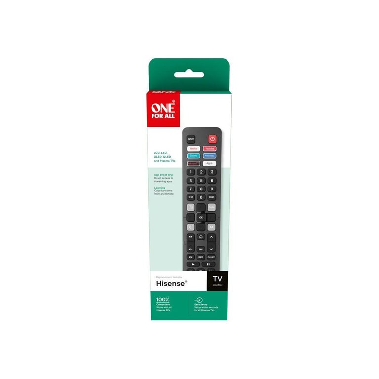 Télécommande TV HISENSE - vue 2