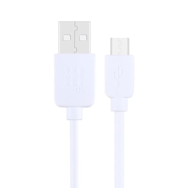 Câble Tout Appareil Micro USB - USB Charge Synchronisation Rapide 1 Mètre Blanc YONIS