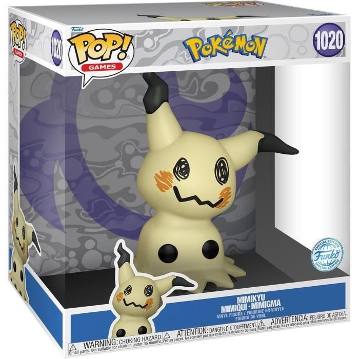 Figurine Funko Pop! Jumbo Games : Pokémon – Mimikyu 1020 - vue 2