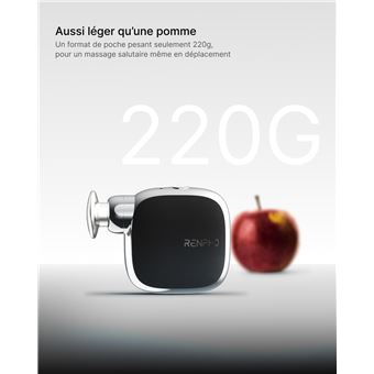Pistolet de Massage RENPHO Micro WMG16 – 4 Modes Amplitude 6mm Portable - vue 4