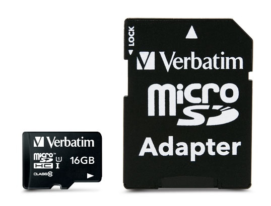 Verbatim MICRO SDHC CLASS 10 Adapt - vue 3