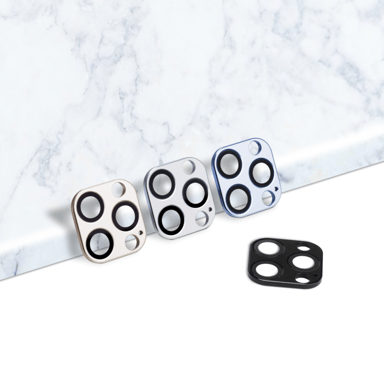 Tapa del objetivo de aleación metálica para Apple iPhone 13 Pro/13 Pro Max, Plata Sidéral