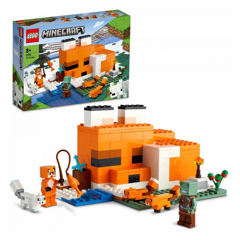 Set LEGO Minecraft 21178 : Le Refuge du Renard Amusant - Neuf