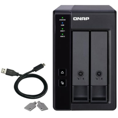 DAS QNAP TR-002/ 2 Bahías 3.5''- 2.5''/ Formato Torre