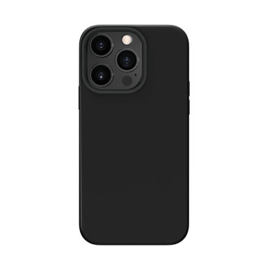 Carcasa de gel de silicona suave a prueba de golpes para Apple iPhone 13 Pro, negro satinado