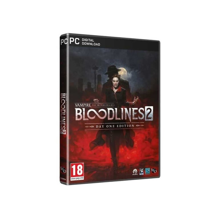 Jeu PC Plaion Vampire: The Masquerade - Bloodlines 2 Day One Edition (code numérique) Noir/Rouge - Neuf