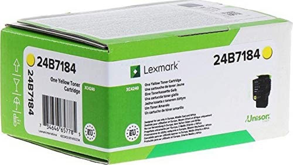 LEXMARK 24B7182 toner cartridge Cyan 24B7182 toner cartridge Cyan 6.000 pages - vue 3
