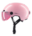 Cosmo Fusion+ Taille M, Rose Brillant - Casque avec éclairage Vélo Arrière Intelligent et Connecté - Assurance Individuelle ALLIANZ offerte durant 1 an