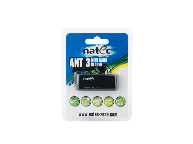 NATEC ANT 3 Mini lecteur de carte mémoire USB 2.0 Neuf - vue 2