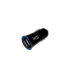 aym - Confezione di caricabatterie da auto a 2 porte USB 12W + cavo Lightning da 1 metro compatibile con Lightning MFI Nero